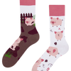 Lustige Socken Fröhliche Schweine