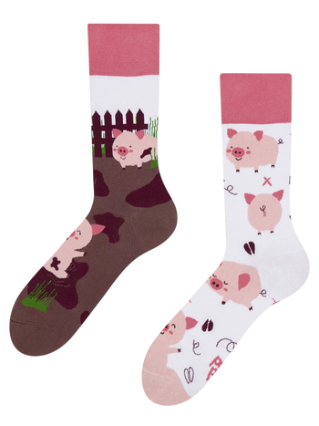 Lustige Socken Fröhliche Schweine