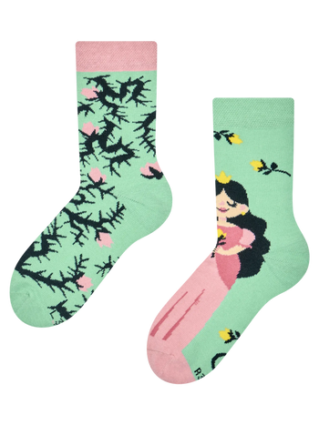 Lustige Kindersocken Rosa Prinzessin