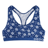 Lustige Damenbralette Blaudruck