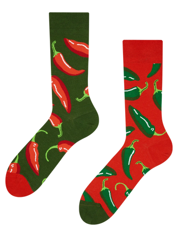 Lustige Socken Chilischoten