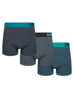 Boxershorts für Männer 3er-Pack Graue Eleganz