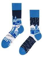 Lustige Socken Winterdorf