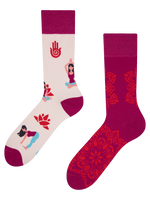 Lustige Socken Yoga Mandala