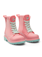 Lustige flamingorosa Regenstiefel für Kinder