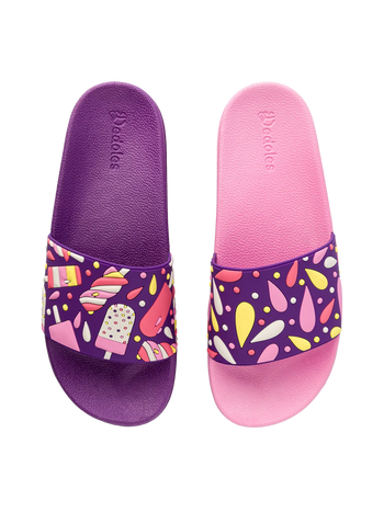 Lustige Pantoletten Eis am Stiel