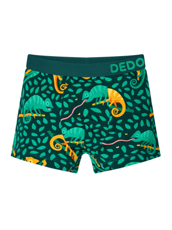 Lustige Boxershorts für Jungen Chamäleon auf der Jagd