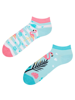 Lustige Knöchelsocken Liebes-Flamingos