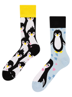 Lustige Socken Winterpinguin