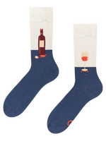 Lustige Socken Flasche Wein