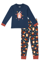 Lustiger Pyjama für Kinder Igel und Pilze