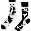 Lustige Socken Abstrakter Panda