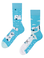 Lustige Socken Fischender Eisbär