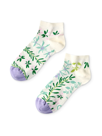 Lustige Knöchelsocken Gartenkräuter
