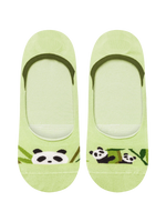 Lustige No-Show-Socken Pandas und Bambus