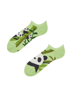 Lustige Sneakersocken Pandas und Bambus