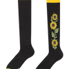 Lustige Kniestrümpfe Sonnenblumen bei Nacht