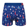Lustige Boxershorts für Männer Leuchtturm und Segelboote