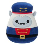 Squishmallows Juri der weiße Yeti im blauen Nussknacker-Outfit, 20 cm
