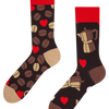 Lustige Socken Kaffeeliebe