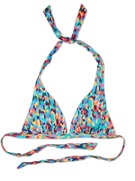 Lustiger Bikinioberteil in Triangelform Buntes Mosaik