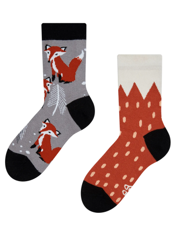 Lustige Kindersocken Fuchs