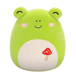 Squishmallows Wendy der grüne Frosch mit Pilzstickerei, 20 cm