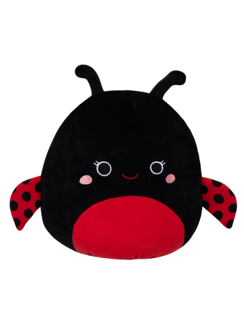 Squishmallows Trudy der schwarze Marienkäfer, 35 cm