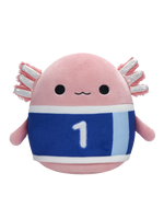 Squishmallows Archie der Axolotl mit Fußballtrikot, 20 cm