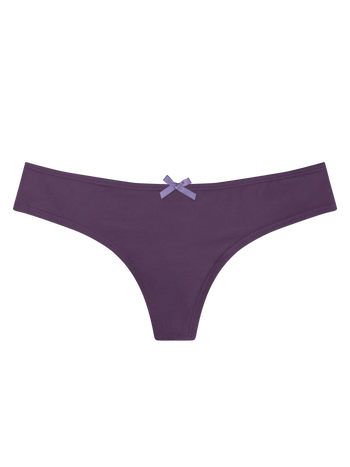 Dunkelviolette Brasilianische Damenschlüpfer
