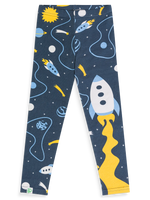Lustige Leggings aus Baumwolle für Kinder Rakete und Weltraum