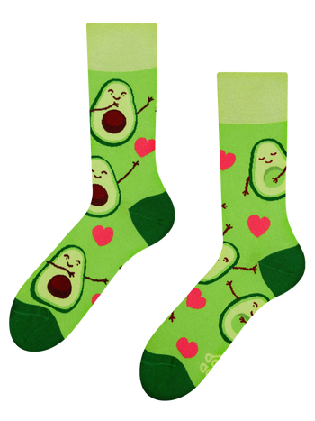 Lustige Socken Avocado-Liebe