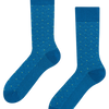 Blaue und Limette gemusterte Socken