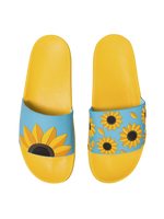 Lustige Pantoletten Sommer-Sonnenblume