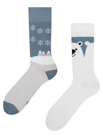 Lustige warme Socken Eisbär