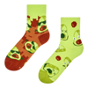 Lustige Crewsocken Pixel-Avocado