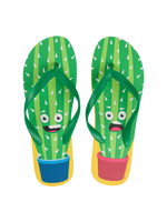 Lustige Flip-Flops Lustiger Kaktus