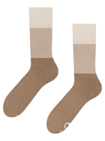 Warme Socken Beige Dreifarbig