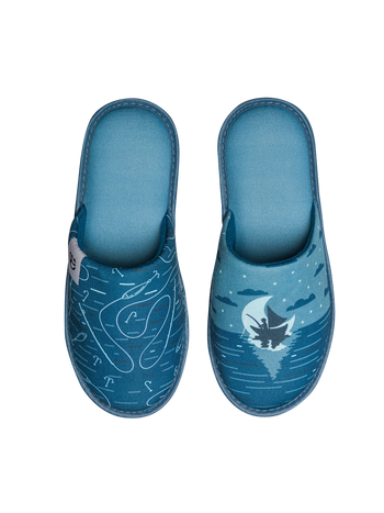 Lustige Hausschuhe Nachtfischer