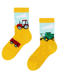 Lustige Kindersocken Traktor