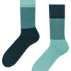 Warme Socken Ozeanblau Dreifarbig