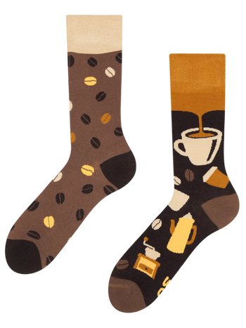 Lustige Bambussocken Kaffeebohnen