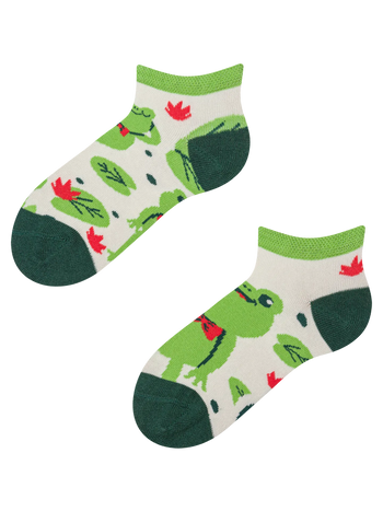 Lustige Knöchelsocken für Kinder Kleiner Frosch