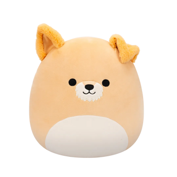 Squishmallows Cooper der braune Hund mit weißem Bauch, 30 cm