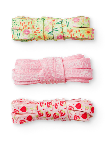 Lustige Schnürsenkel 3er-Pack Blumengarten