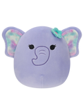 Squishmallows Anjali der lila Elefant mit Blumen-Pin, 20 cm