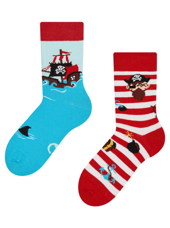 Lustige Kindersocken Pirat
