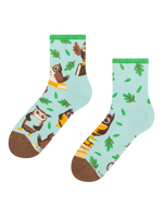 Lustige Crewsocken Eule und Bücher