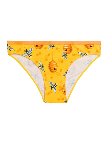 Lustige Damenhöschen Fleißige Bienen