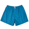 Smaragdblau gemusterte Shorts für Männer